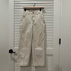 Aritzia TNA Cream Carpenter Pants